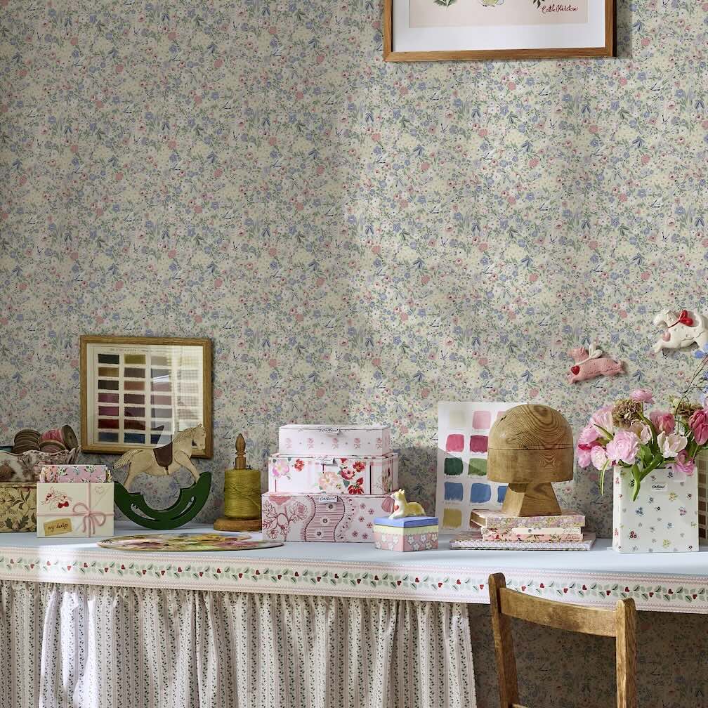 Cath Kidston Harmony Ditsy Sage Wallpaper