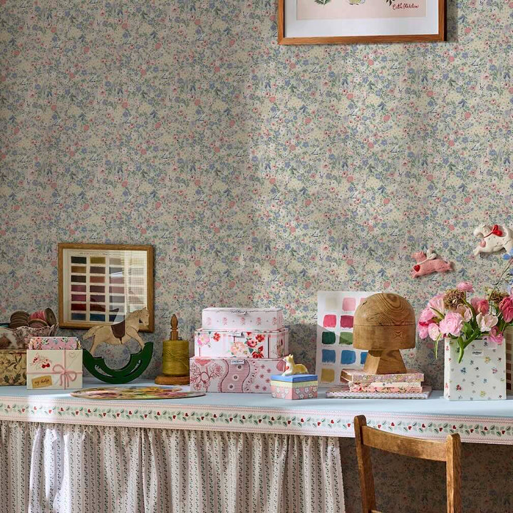Cath Kidston Harmony Ditsy Sage Wallpaper
