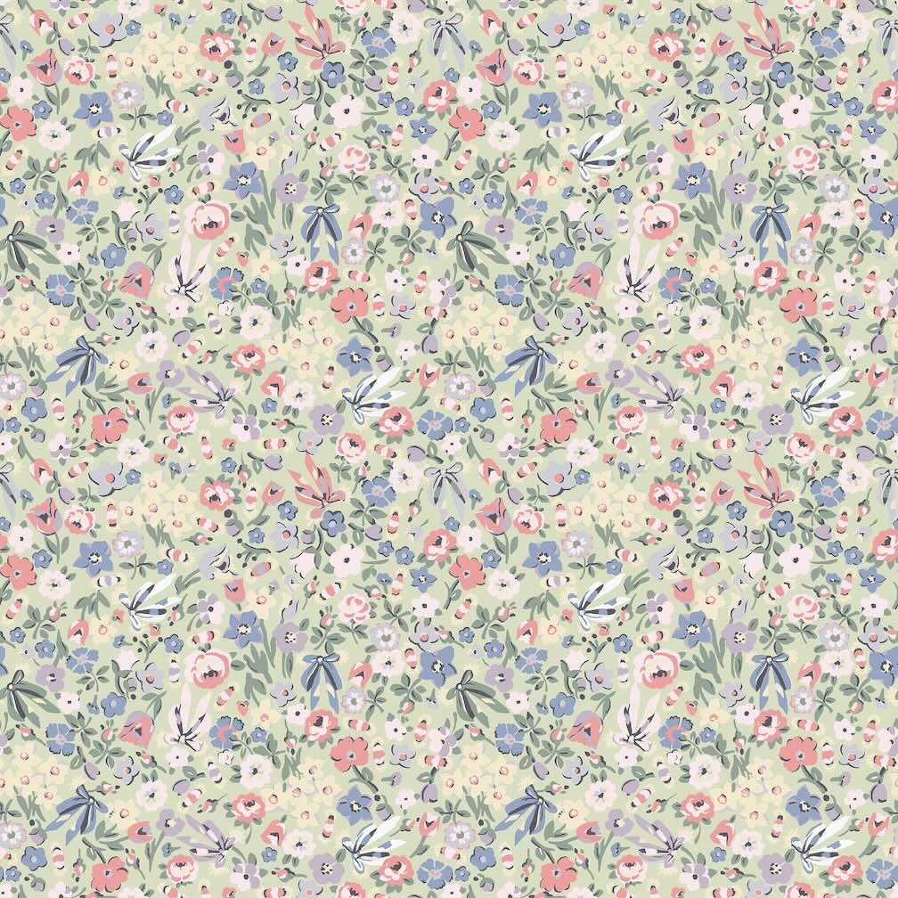 Cath Kidston Harmony Ditsy Sage Wallpaper