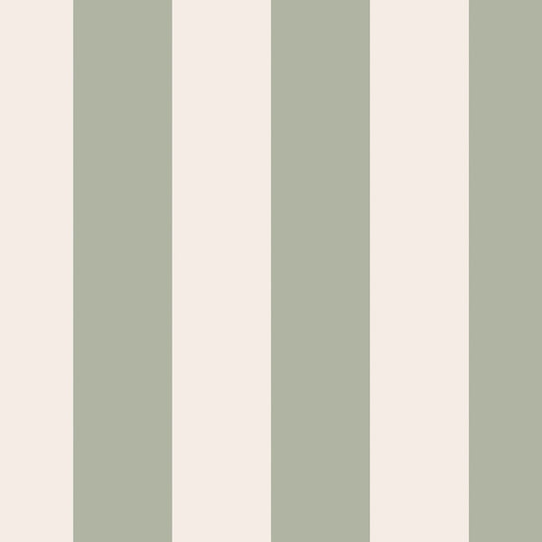 Cath Kidston Canopy Stripe Sage Wallpaper