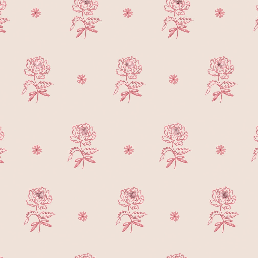 Cath Kidston Spitalfield Bunches Pink Wallpaper