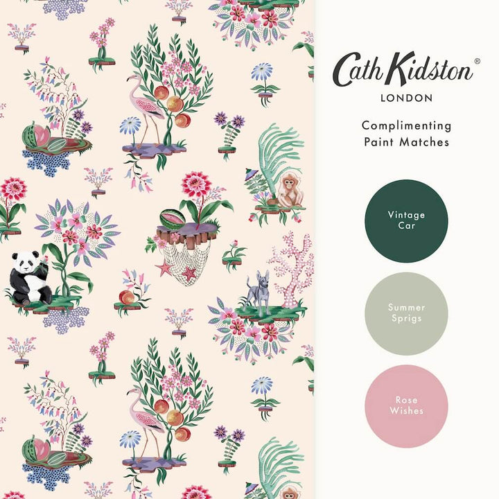 Cath Kidston Chihuahua Island Cream Wallpaper