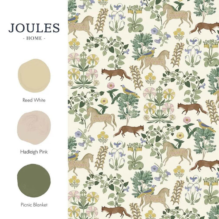Joules Folk Forest Floral Multi Wallpaper