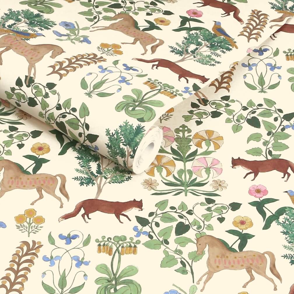 Joules Folk Forest Floral Multi Wallpaper