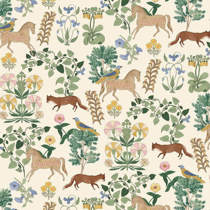 Joules Folk Forest Floral Multi Wallpaper