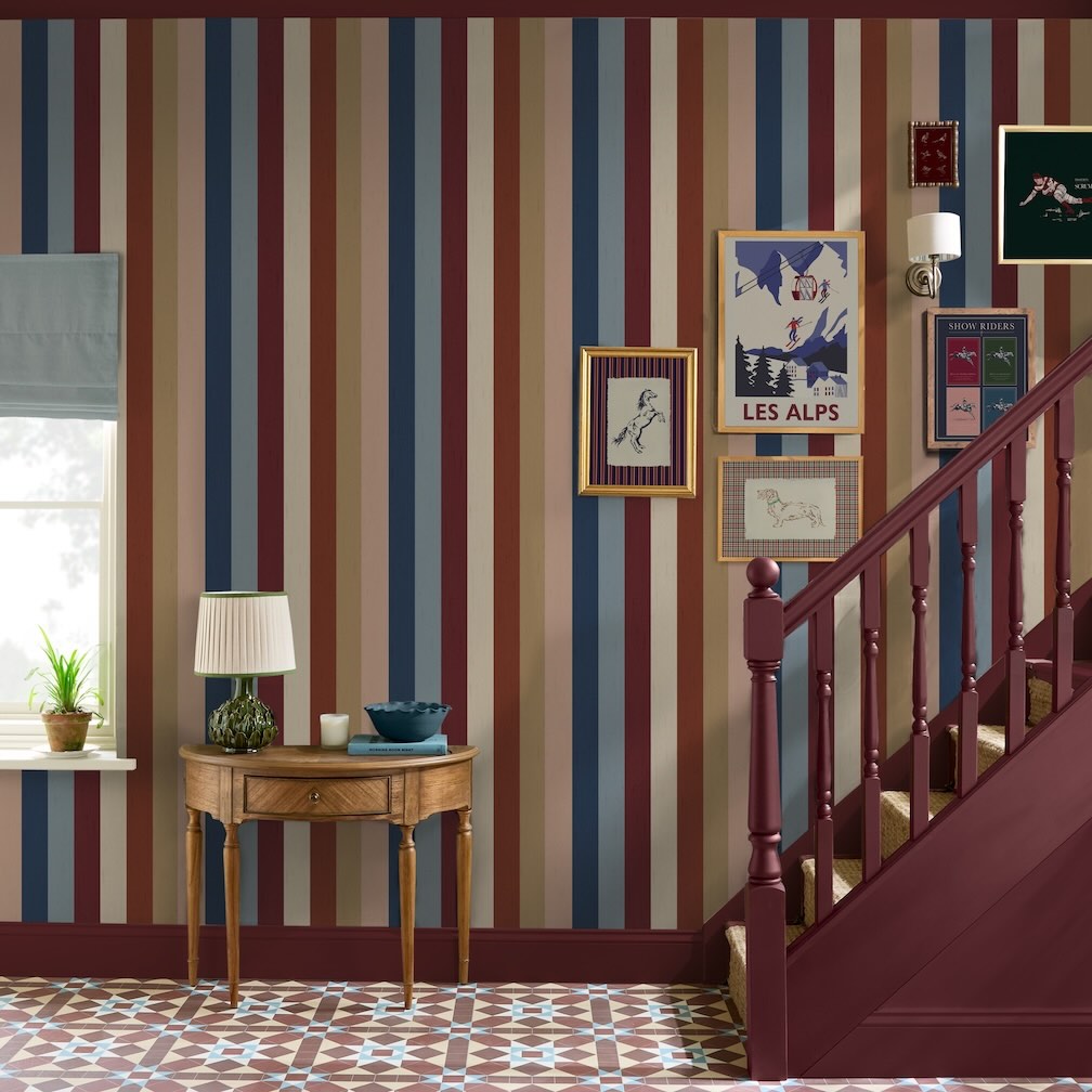 Joules Heritage Stripe Multi Wallpaper