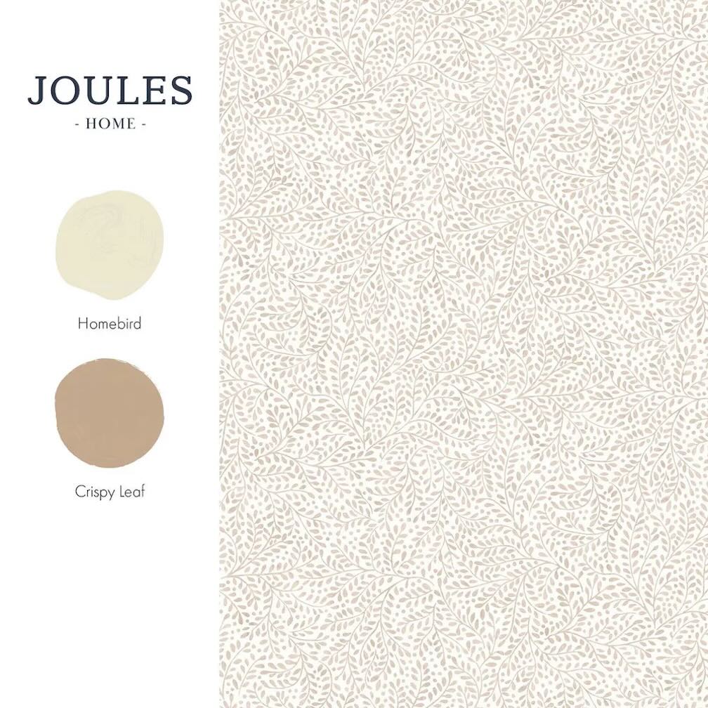 Joules Willow Leaf Pink Wallpaper