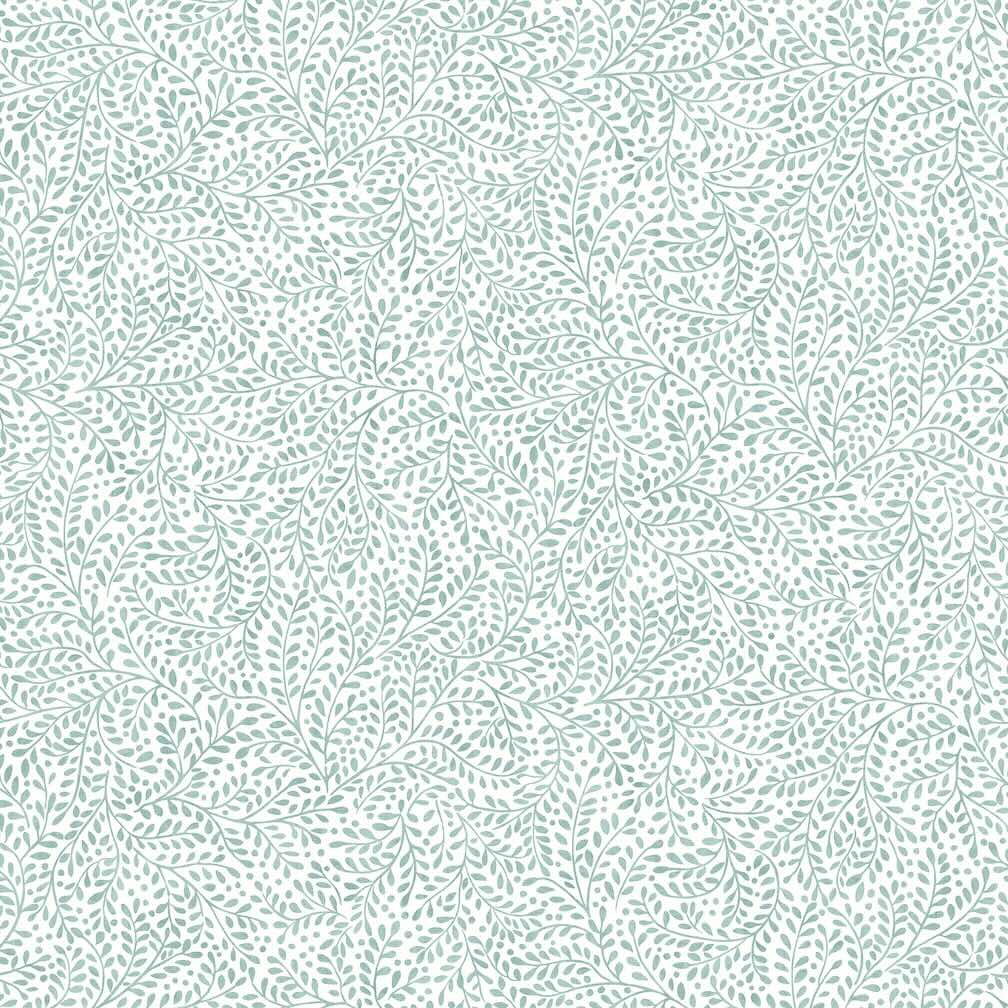 Joules Willow Leaf Duck Egg Blue Wallpaper
