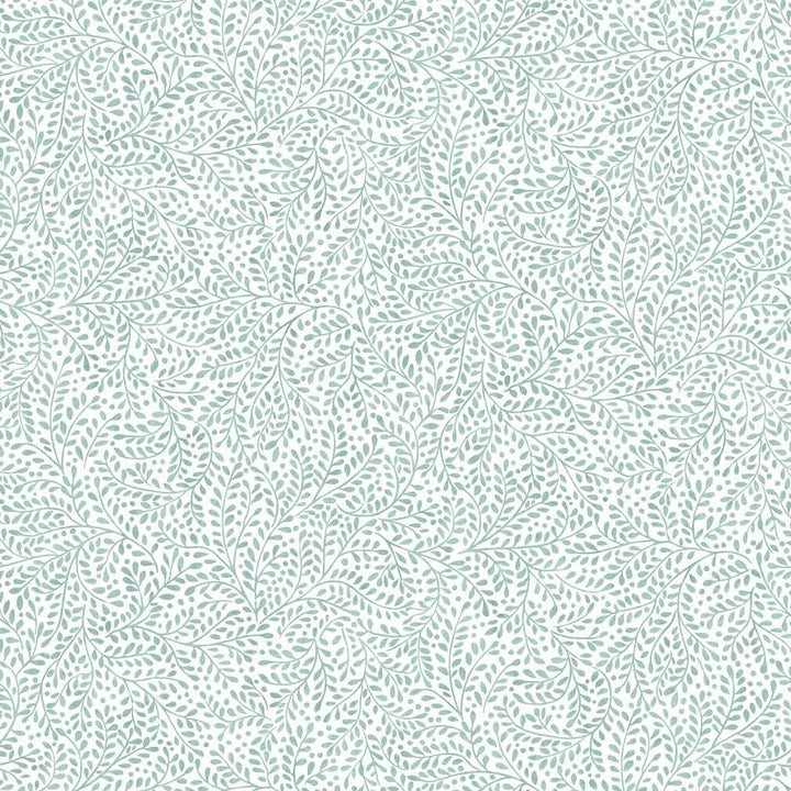 Joules Willow Leaf Duck Egg Blue Wallpaper