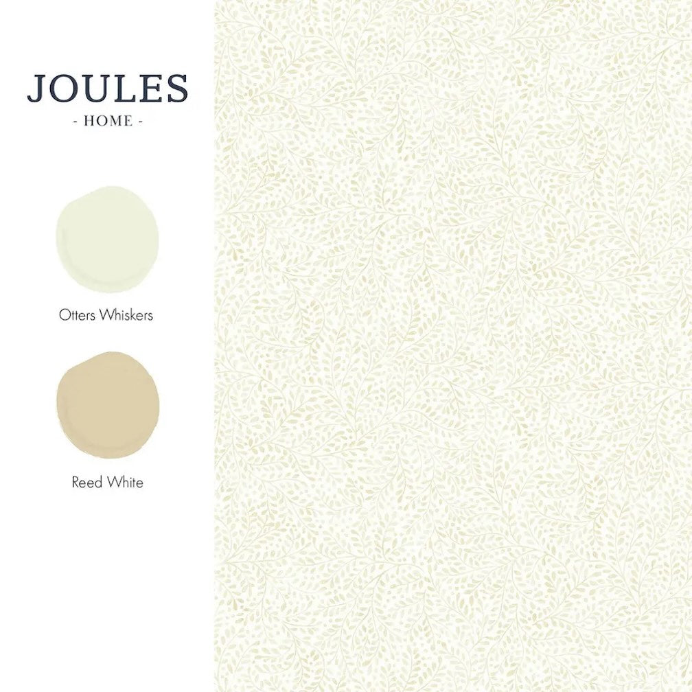 Joules Willow Leaf Neutral Wallpaper