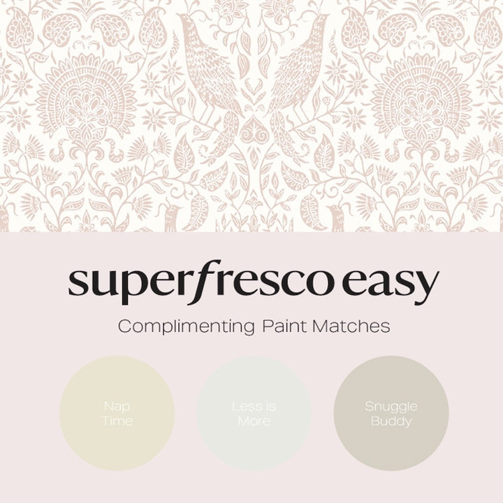 Superfresco Easy Wren Pink Wallpaper