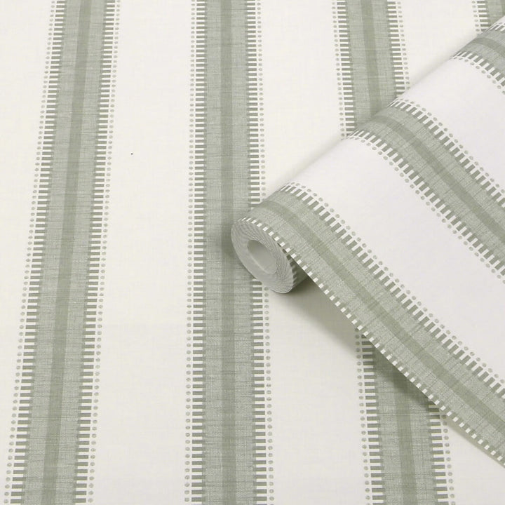 Superfresco Easy Sonnet Stripe Sage Wallpaper