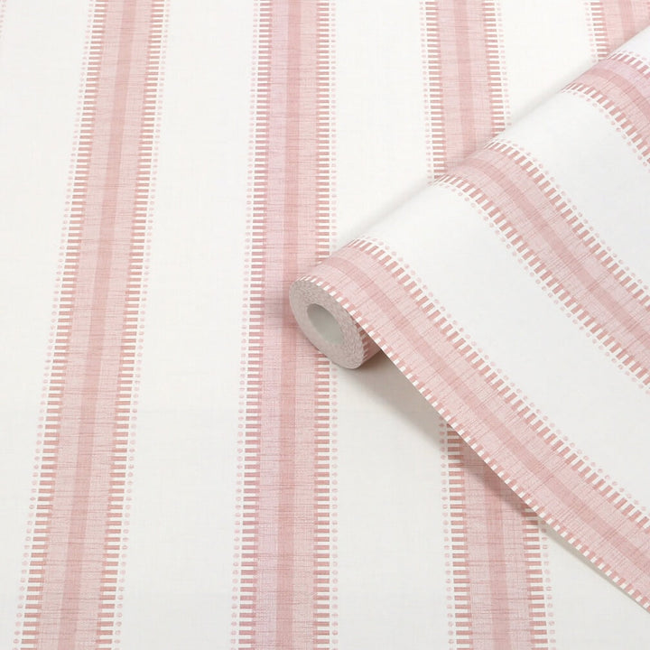 Superfresco Easy Sonnet Stripe Pink Wallpaper