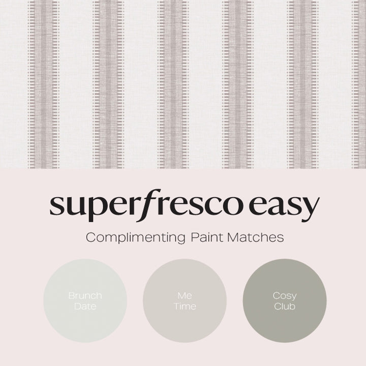 Superfresco Easy Sonnet Stripe Sand Wallpaper