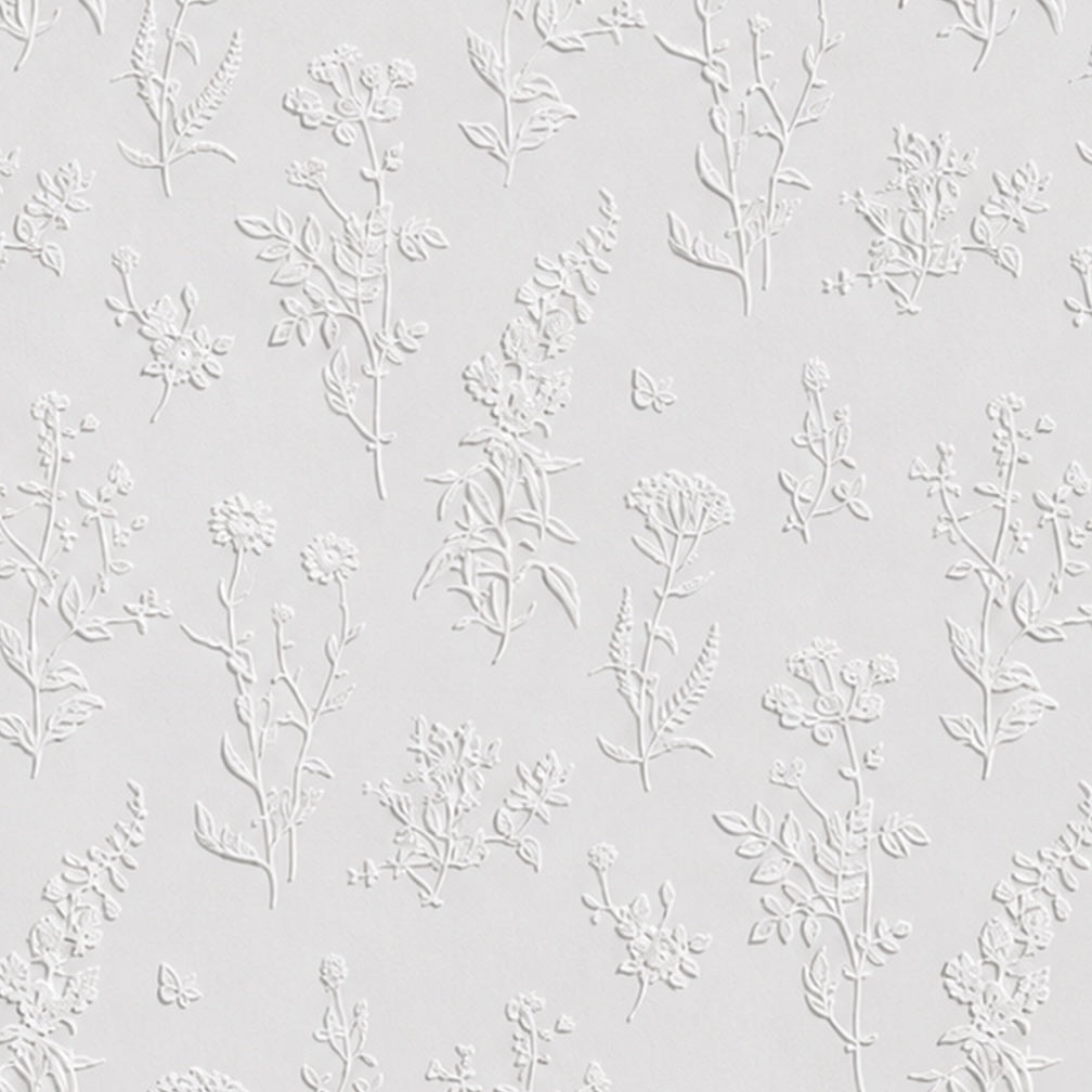 Superfresco Easy Ada White Paintable Wallpaper