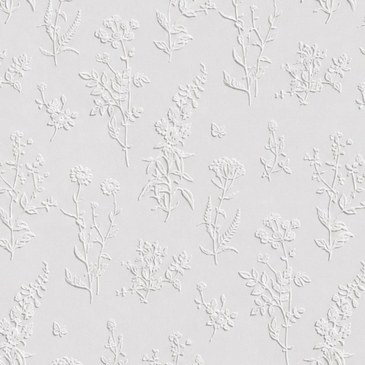 Superfresco Easy Ada White Paintable Wallpaper