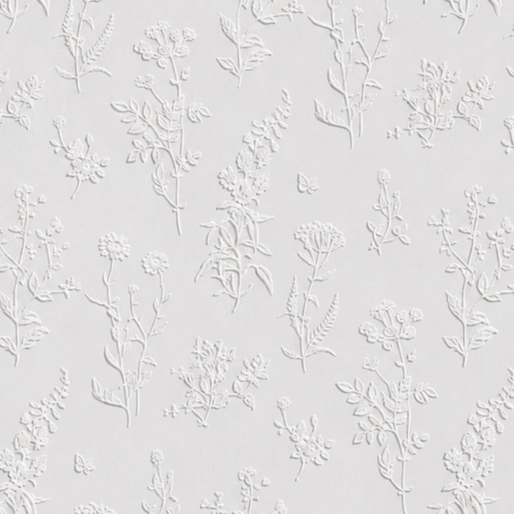 Superfresco Easy Ada White Paintable Wallpaper