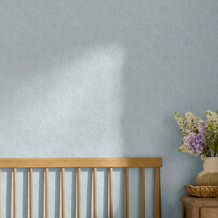 Superfresco Easy Ada White Paintable Wallpaper