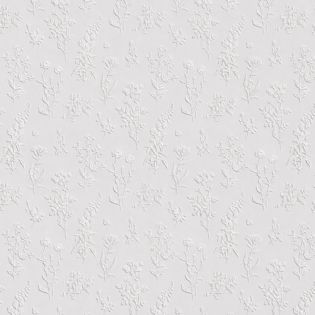 Superfresco Easy Ada White Paintable Wallpaper