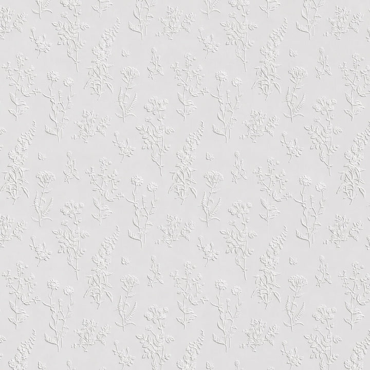Superfresco Easy Ada White Paintable Wallpaper