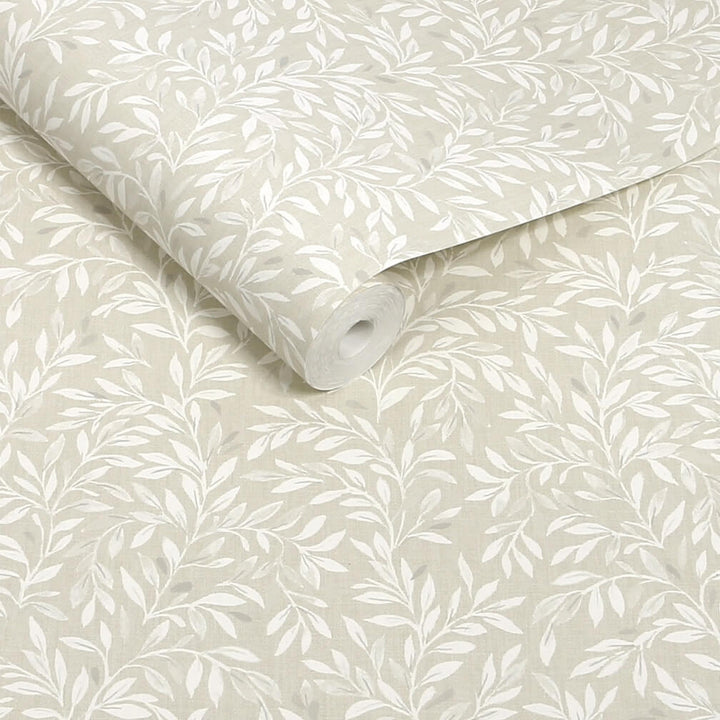Next Ivory Ditsy Leaf Wallpaper