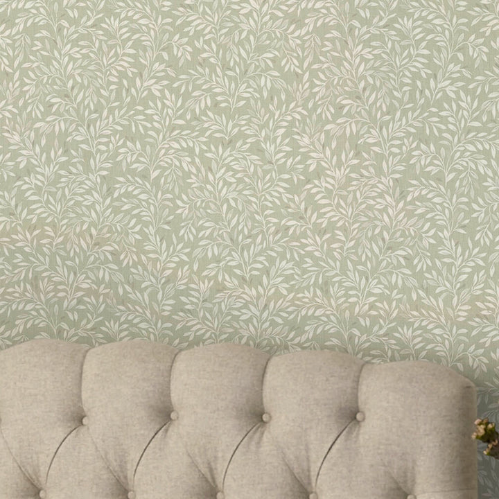 Next Sage Ditsy Leaf Wallpaper