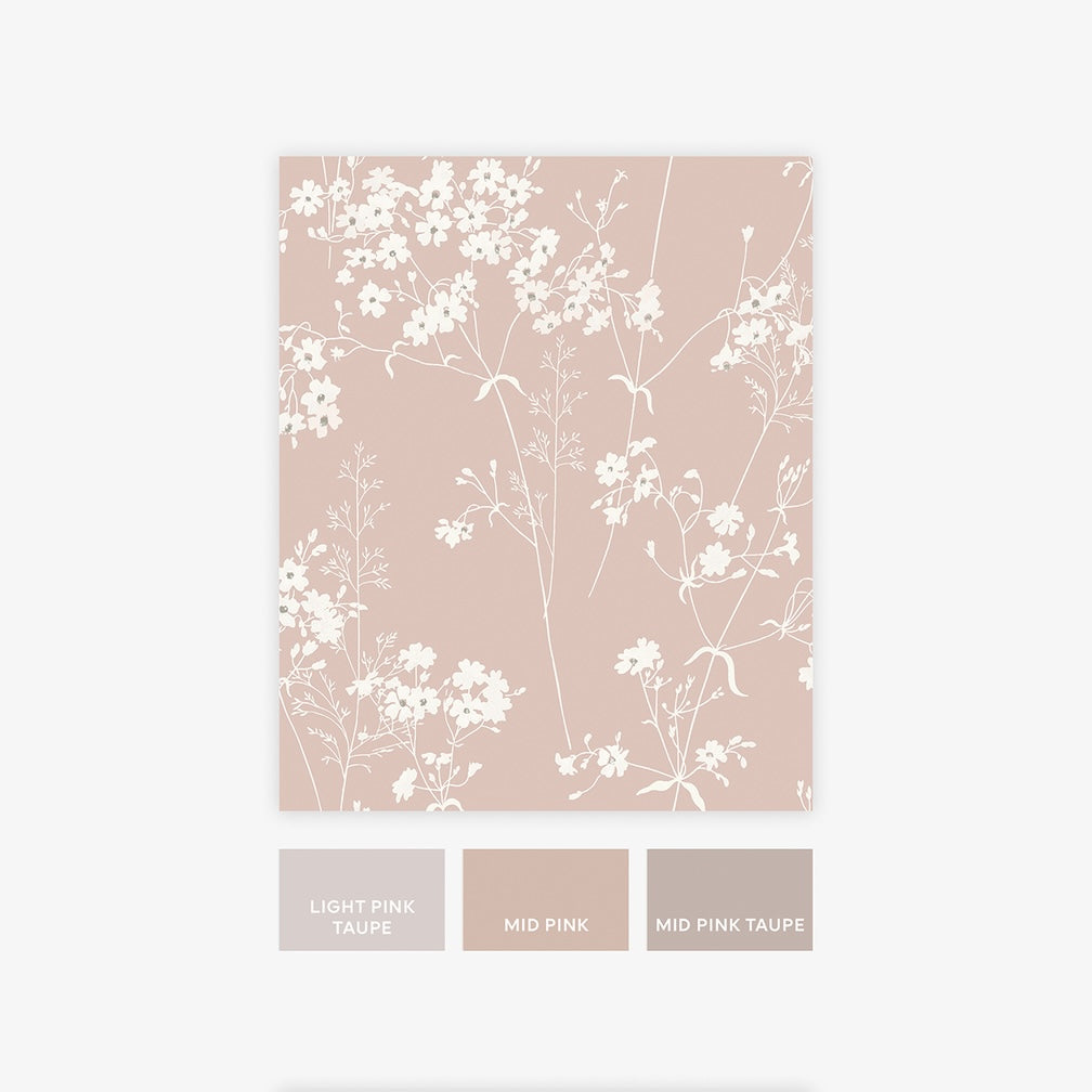 Next Blush Country Leaves Wallpaper