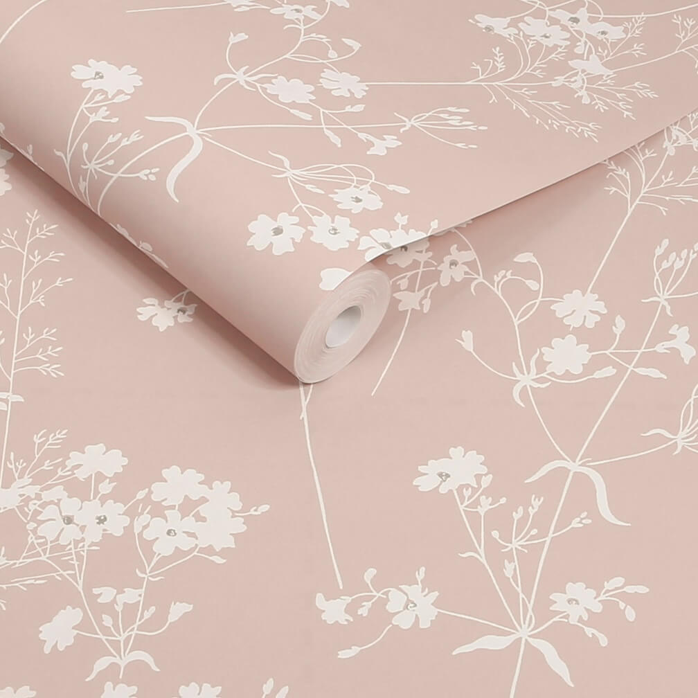 Next Blush Country Leaves Wallpaper
