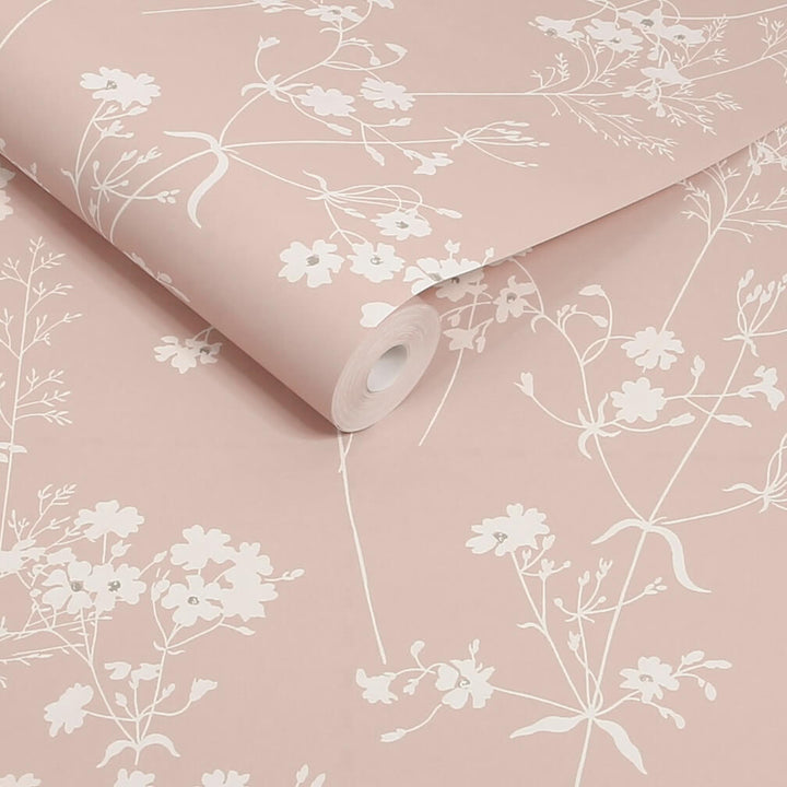 Next Blush Country Leaves Wallpaper