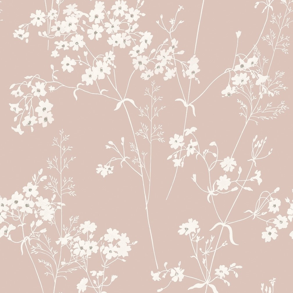 Next Blush Country Leaves Wallpaper