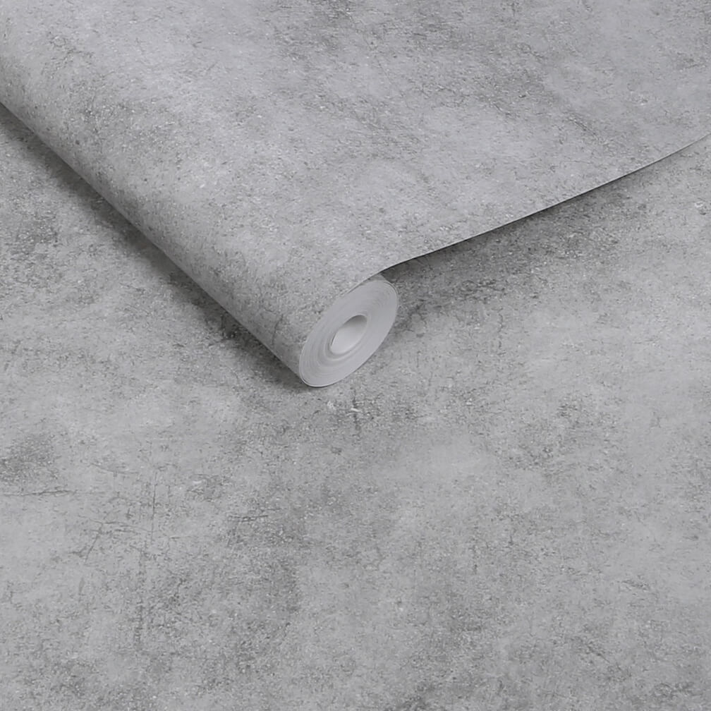 Next Soft Grey Plaster Abstract Wallpaper