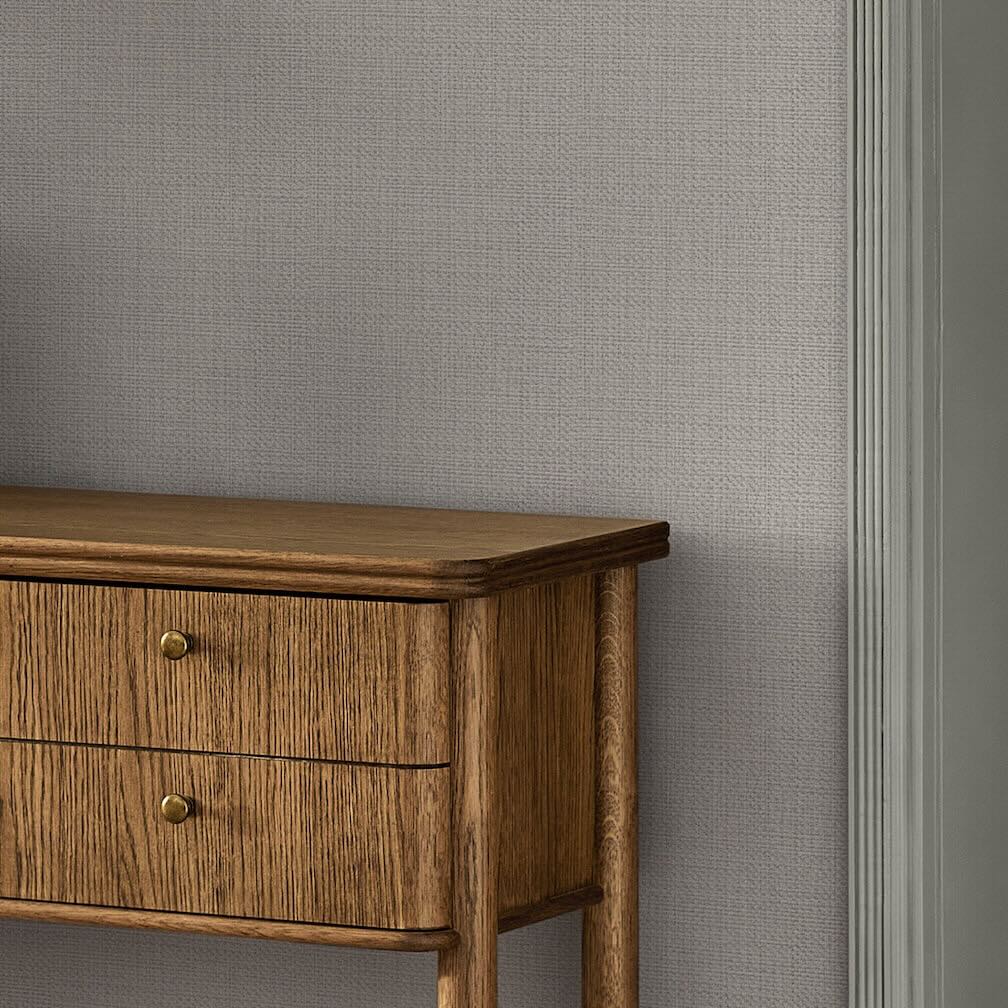 Next Ivory Linen Weave Wallpaper