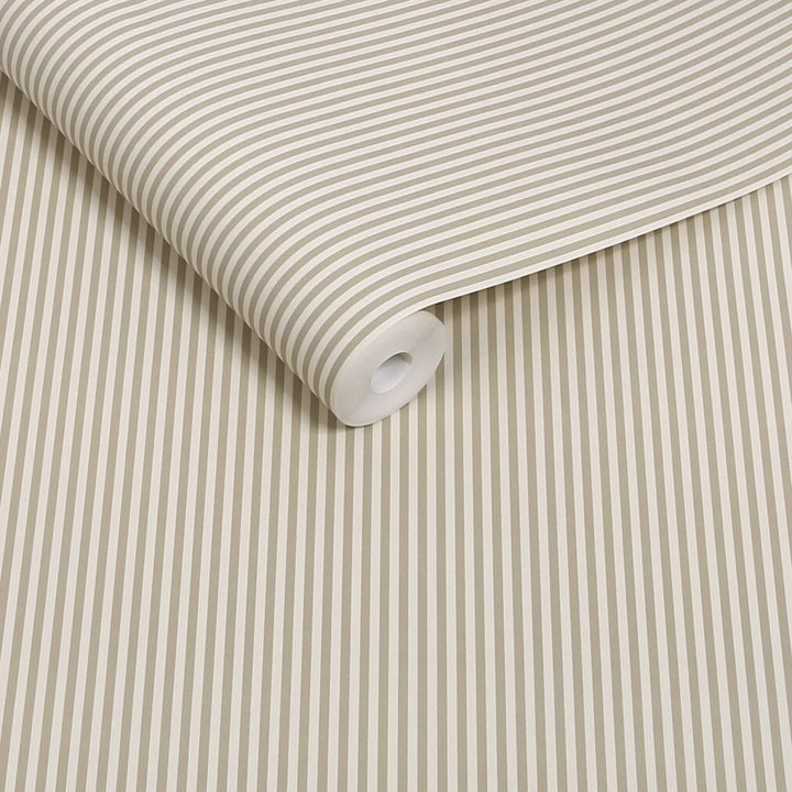 Next Natural Ticking Stripe Wallpaper