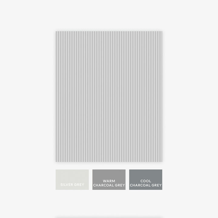 Next Soft Grey Ticking Stripe Wallpaper