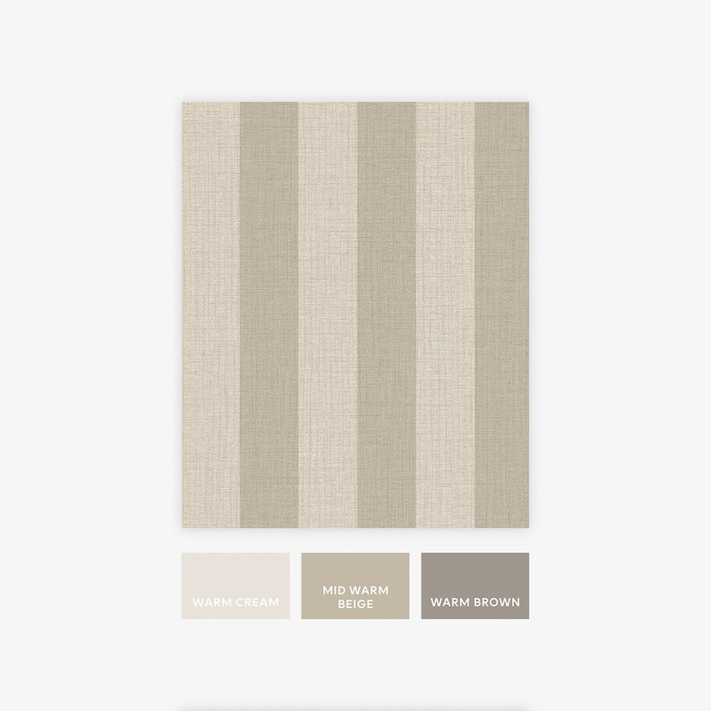 Next Warm Linen Stripe Wallpaper