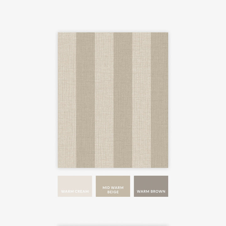 Next Warm Linen Stripe Wallpaper