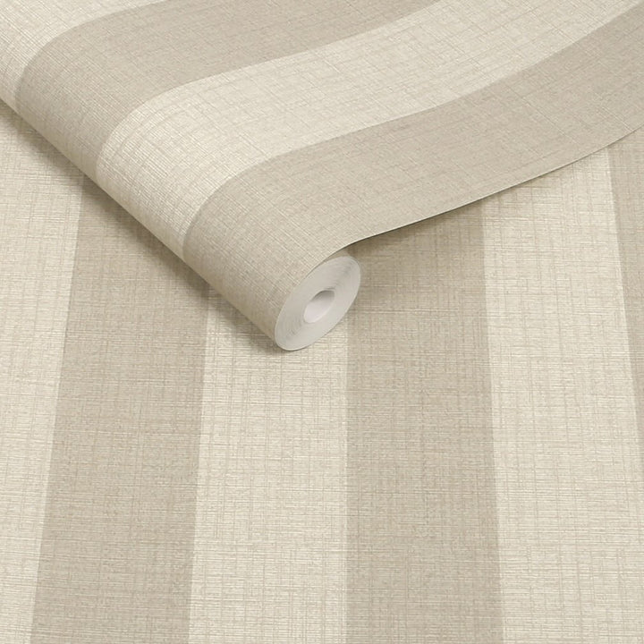 Next Warm Linen Stripe Wallpaper