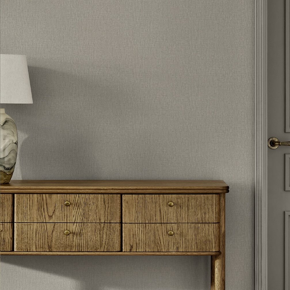 Next Natural Linen Look Wallpaper