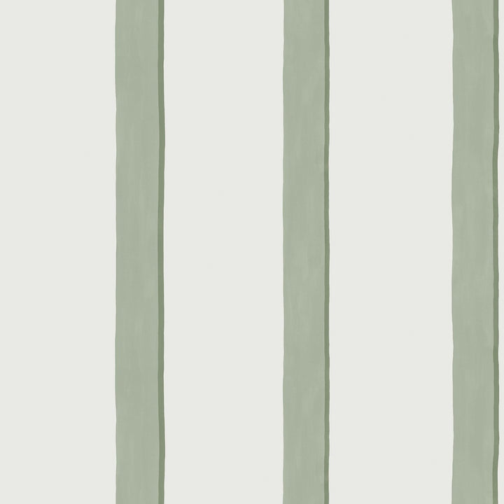 Next Green Painted Stripe Wallpaper