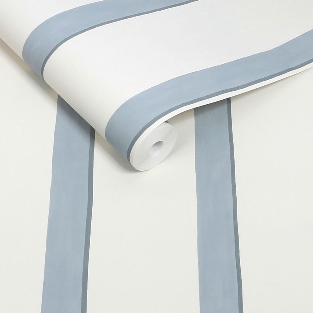 Next Blue Painted Stripe Wallpaper