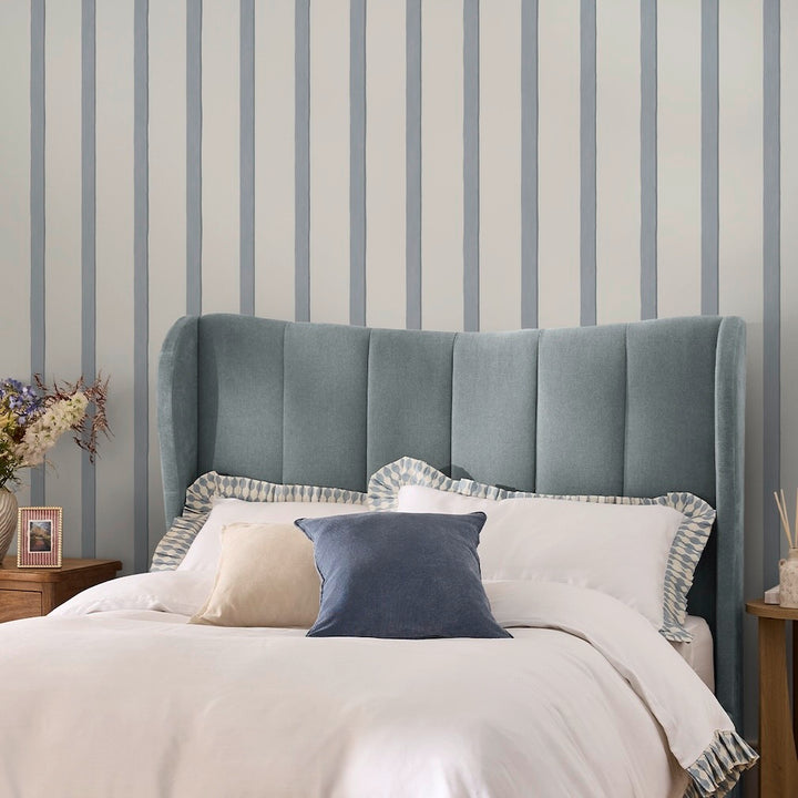 Next Blue Painted Stripe Wallpaper