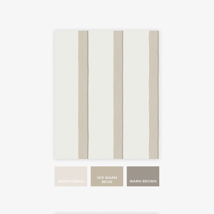 Next Natural Painted Stripe Wallpaper