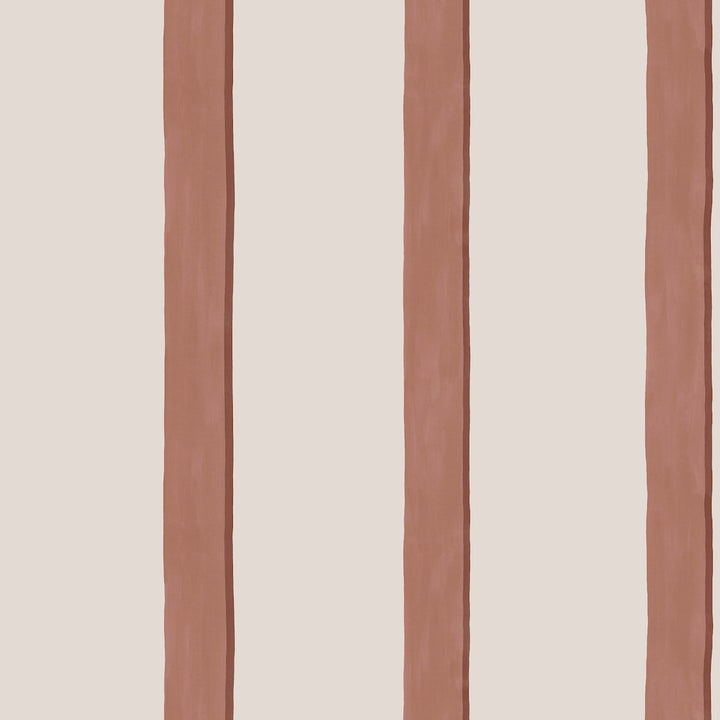 Next Rust Painted Stripe Wallpaper