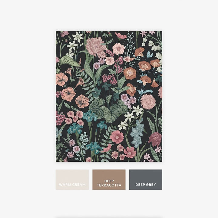 Next Night Botanical Floral Wallpaper