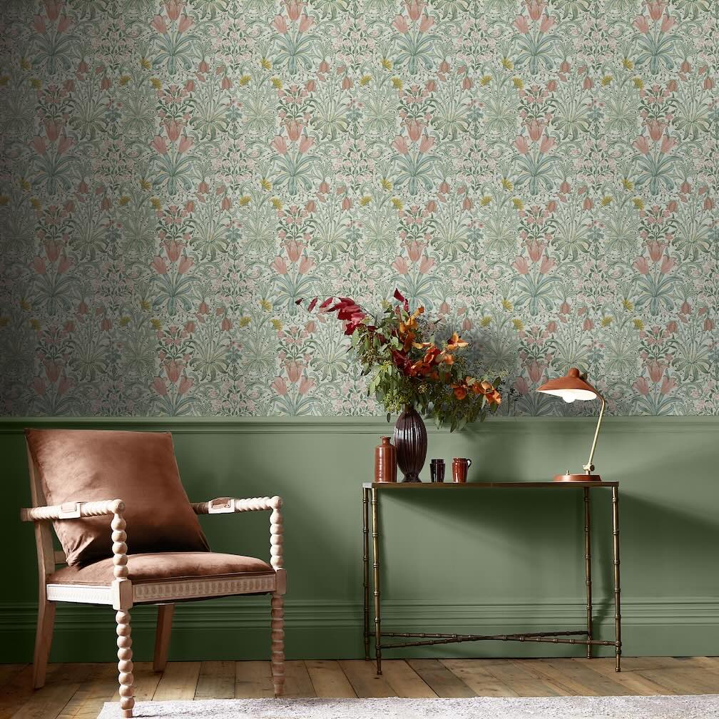 William Morris Woodland Weeds Spring Garden Wallpaper