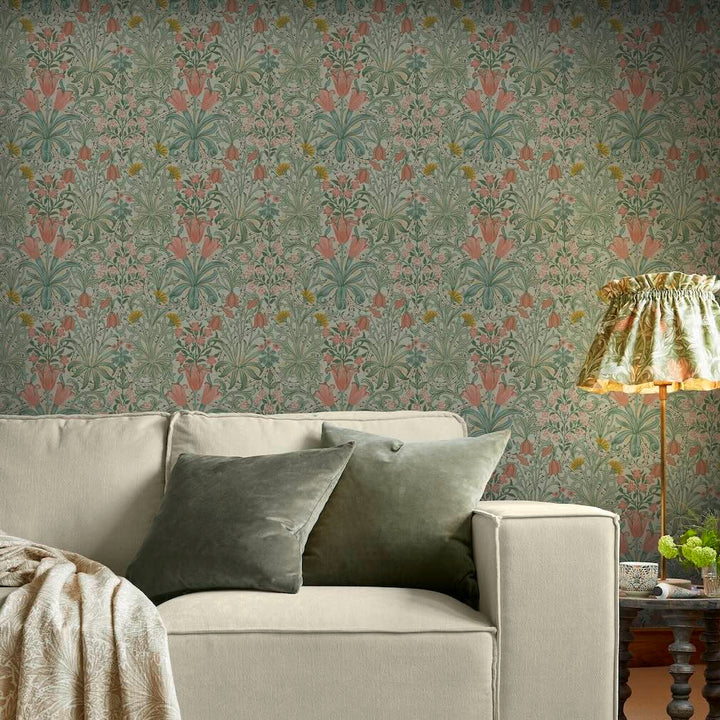 William Morris Woodland Weeds Spring Garden Wallpaper