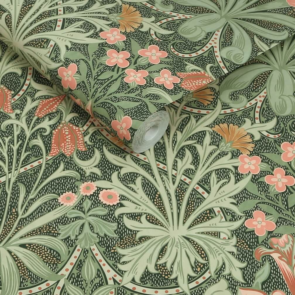 William Morris Woodland Weeds Forest Wallpaper