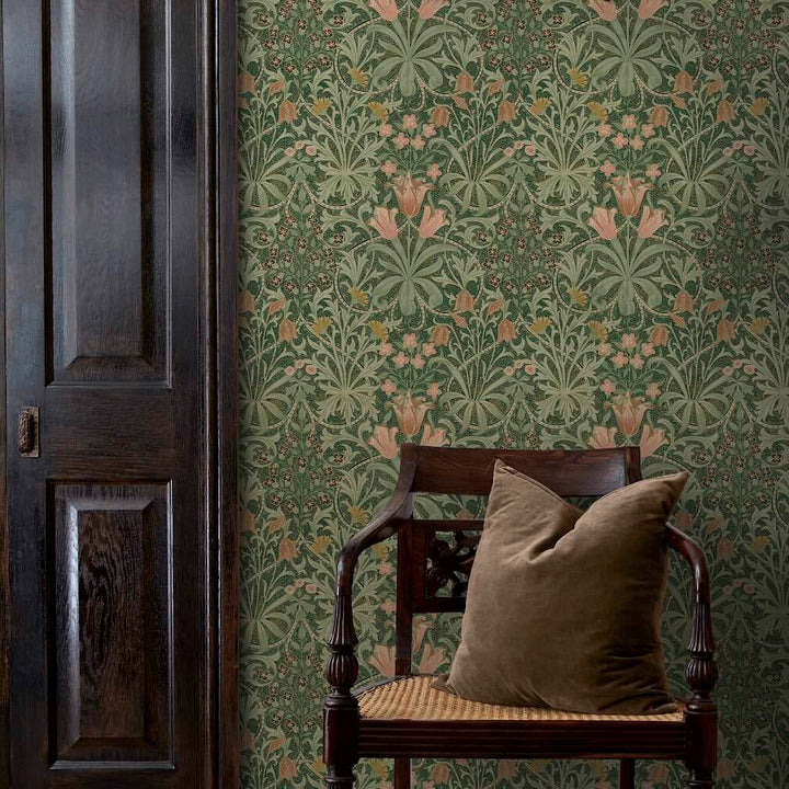 William Morris Woodland Weeds Forest Wallpaper