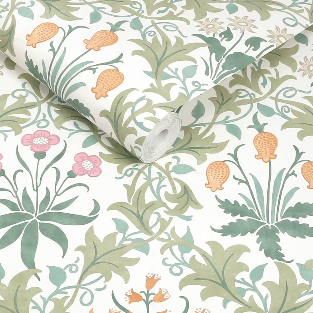 William Morris Celandine Spring Garden Wallpaper