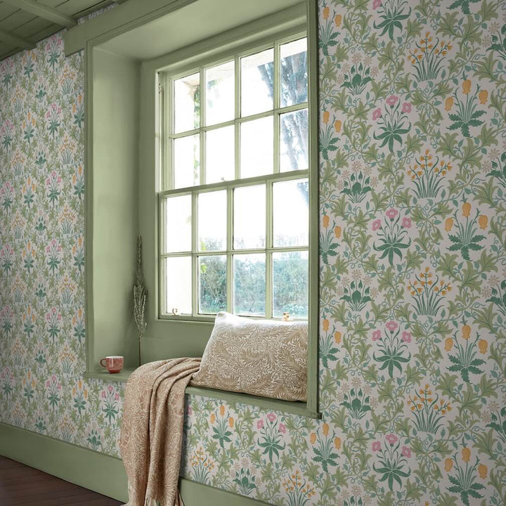 William Morris Celandine Spring Garden Wallpaper